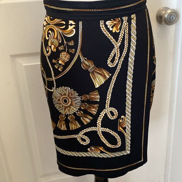 Cache Black and Cream Embellished Mini Pencil Skirt - Picture 2 of 7